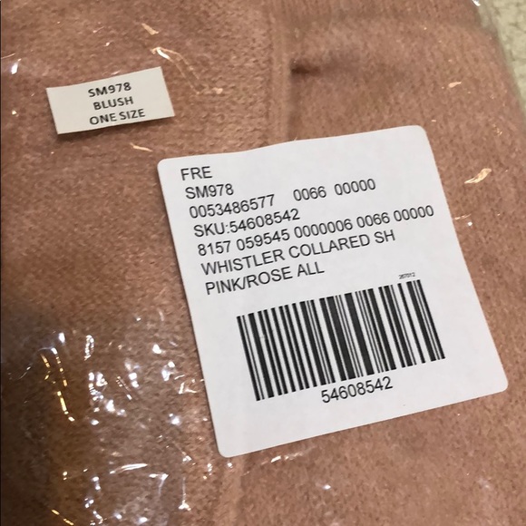 Free People Whistler Collared Shawl, one size - Picture 6 of 8